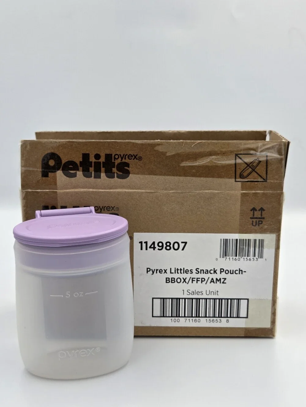 Pyrex Littles Snack Pouch 5 Oz Set Of 2 NIB